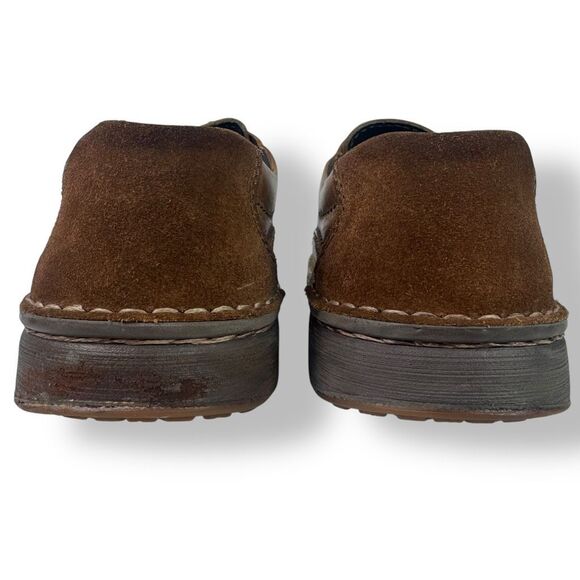 Birkenstock Footprints Memphis Oxford Brown Leather Suede Lace Up Casual 41 / 8 - Picture 10 of 13